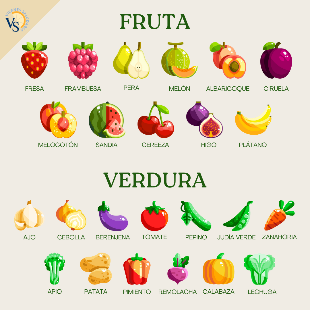 Frutas y verduras temporada