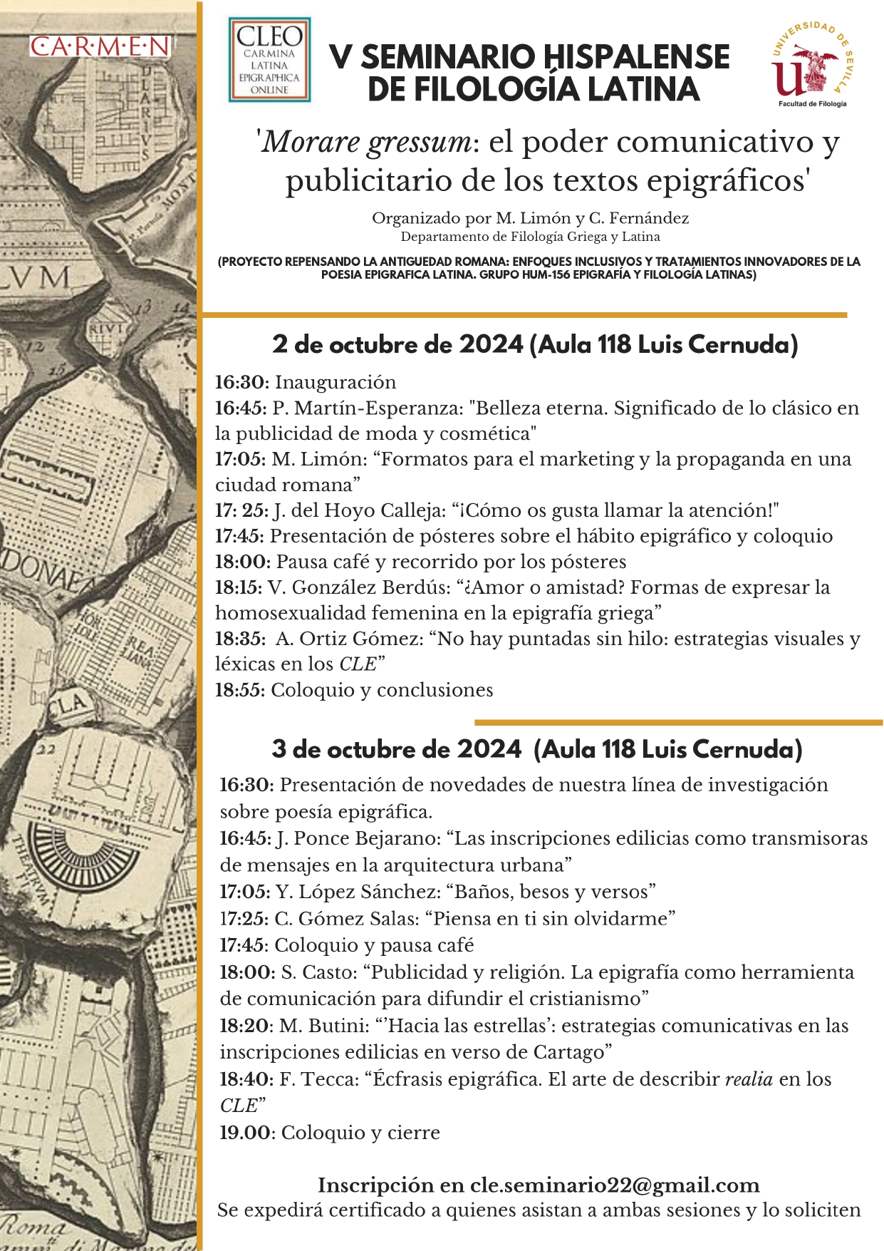 V Seminario Hispalense de Filología Latina