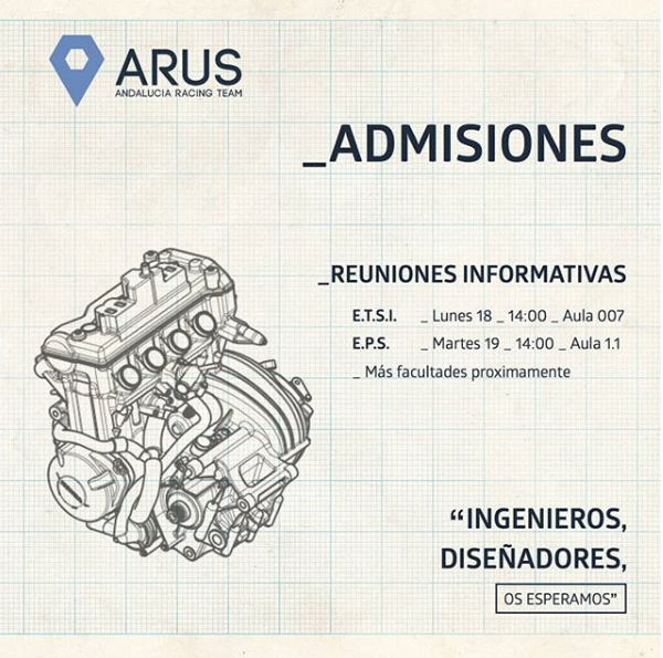 Cartel informativo sobre reuniones informativas ARUS