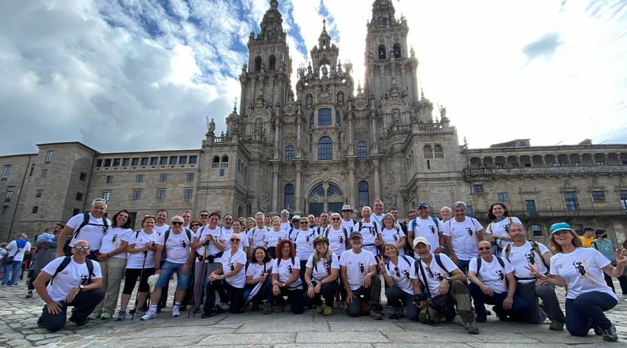 Foto final en la Catedral de Santiago