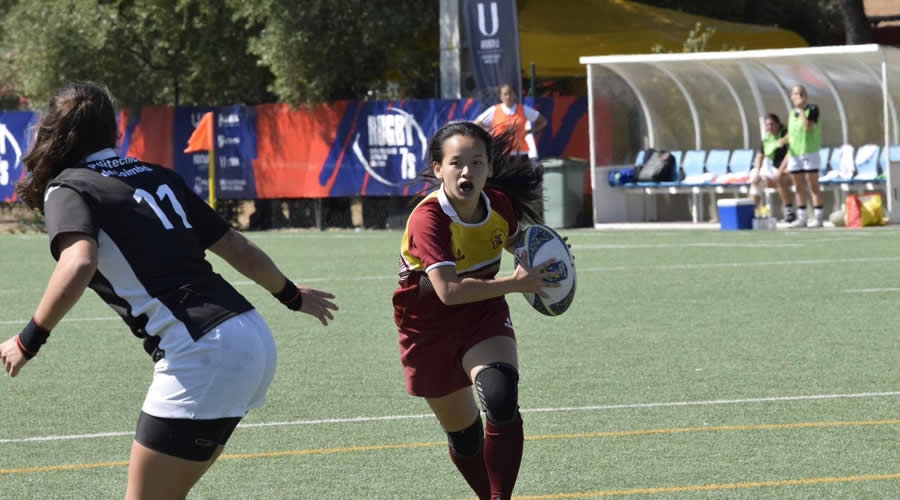 Partido de rugby del equipo femenino