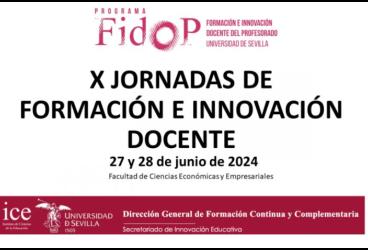 X Jornadas de Formación e Innovación Docente FIDOP 2024