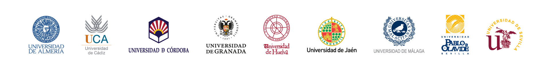 Logotipos de universidades públicas andaluzas