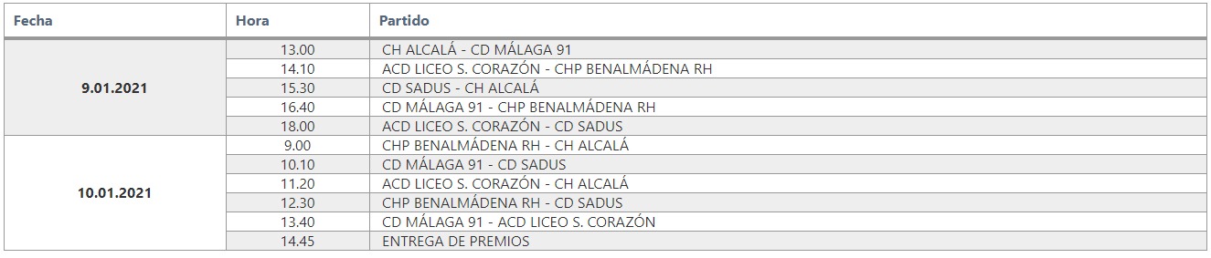 Horarios