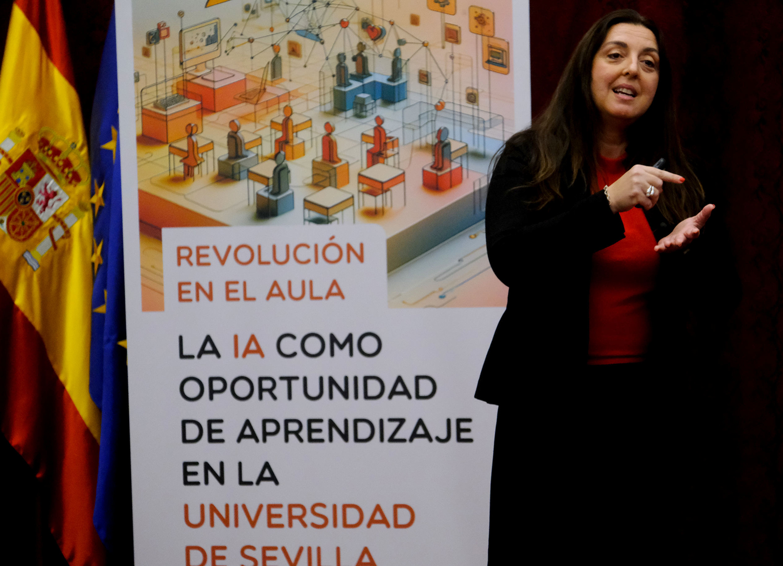 Pilar Manchón en la Universidad de Sevilla