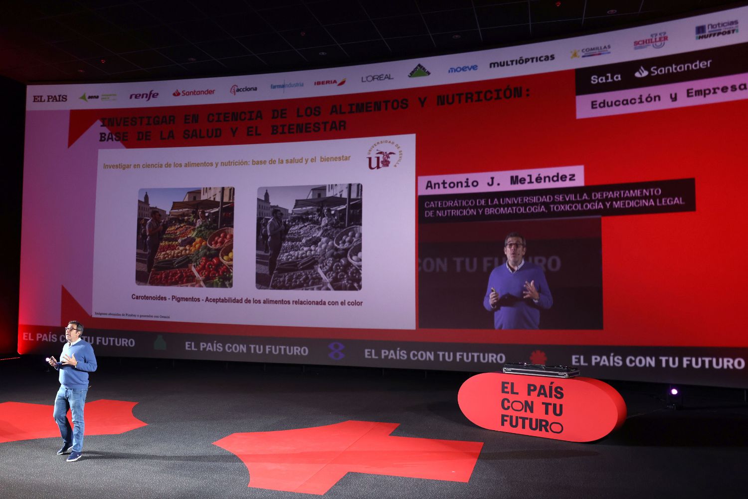 Antonio Meléndez en la presentación