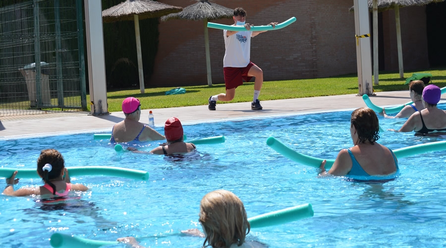 Ejercicios en la piscina