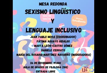 Mesa redonda 'Sexismo Lingüístico y Lenguaje Inclusivo'